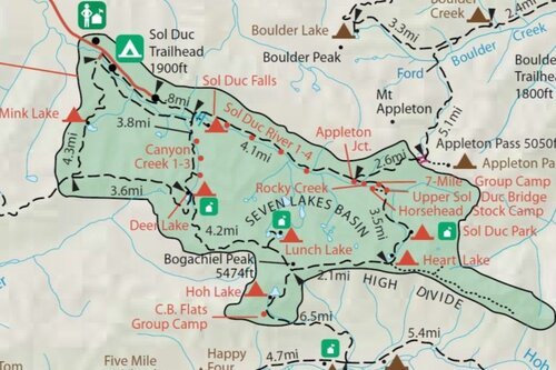 Map courtesy of Olympic National Park