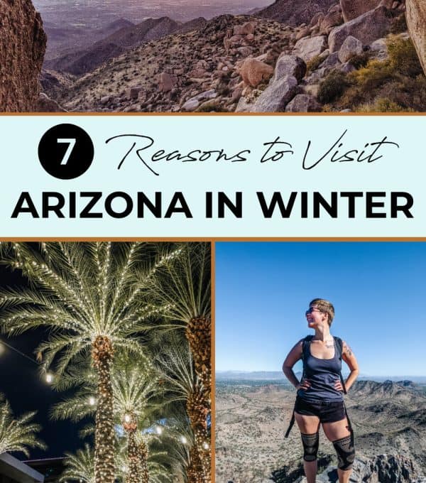 You can see me enjoying the peaceful beauty of Arizona in winter, with a clear sky and some trees in the background. The landscape is calm, with a hint of winter chill, making it a perfect snapshot of Arizona in winter.