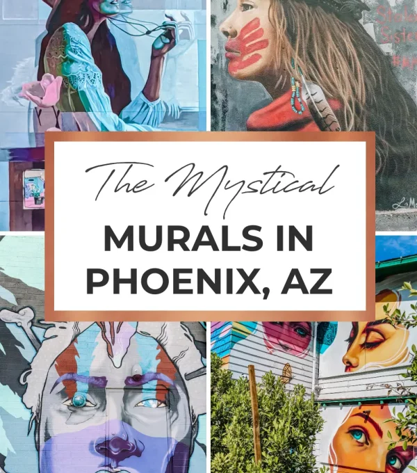 A colorful murals in Phoenix, capturing the vibrant art scene of the city. The mural adds a unique touch to the urban landscape, reflecting the creativity and culture of Phoenix.