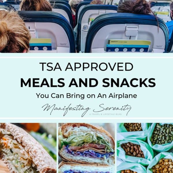 A variety of snacks you can bring on an airplane, including nuts, fruit, and protein bars. These snacks are perfect for keeping you energized and satisfied during your flight without making a mess.