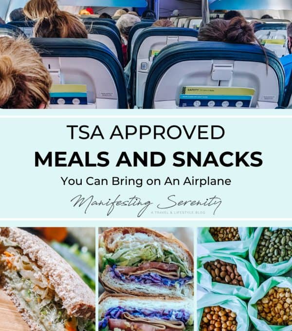 A variety of snacks you can bring on an airplane, including nuts, fruit, and protein bars. These snacks are perfect for keeping you energized and satisfied during your flight without making a mess.