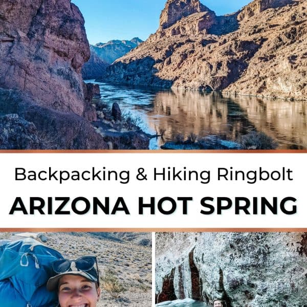 The relaxing experience of soaking in an Arizona hot spring, surrounded by rugged desert scenery. The warm water contrasts beautifully with the cool desert air, creating a peaceful and rejuvenating atmosphere.