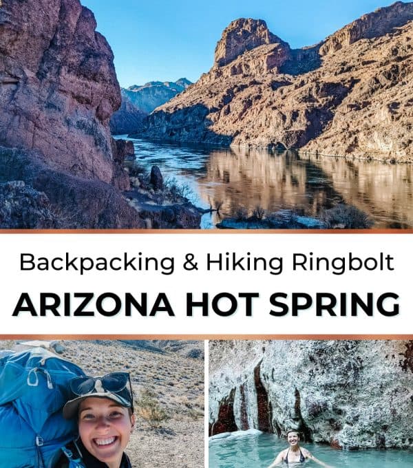 The relaxing experience of soaking in an Arizona hot spring, surrounded by rugged desert scenery. The warm water contrasts beautifully with the cool desert air, creating a peaceful and rejuvenating atmosphere.
