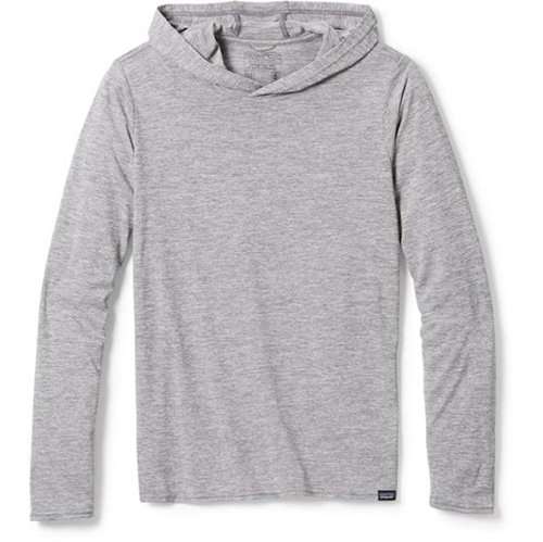 Light gray long-sleeve hoodie, perfect for comfort and sun protection during Chichen Itza day trips.