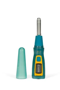 A SteriPEN UV water purifier, a compact and essential tool for purifying drinking water on the ultimate backpacking packing list.